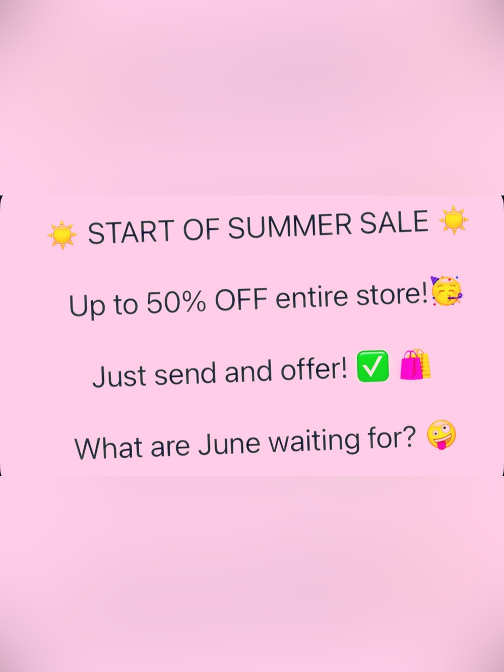 June Sale 🥳